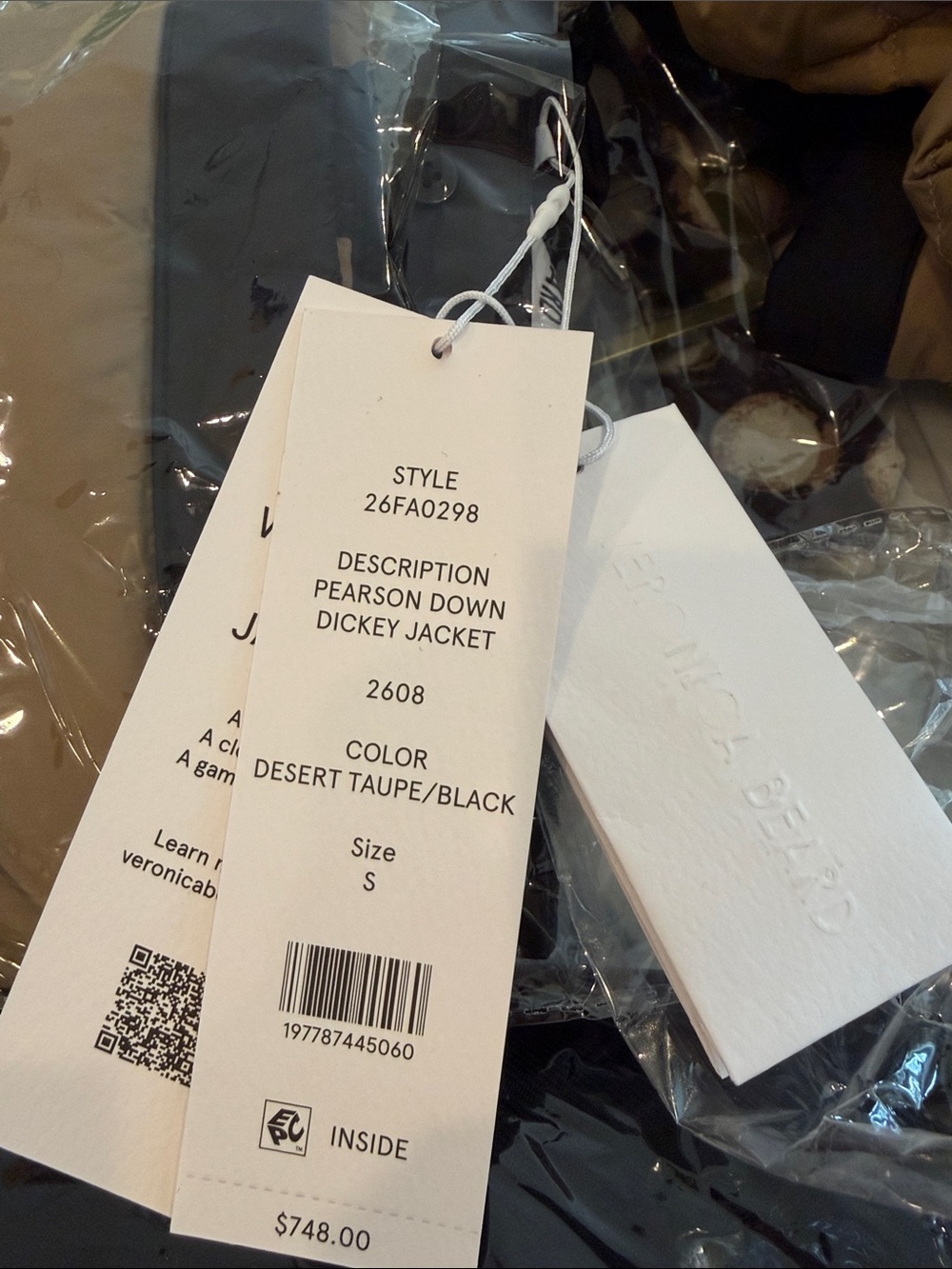 Veronica Beard Pearson Dickey Down Jacket, NWT - Picture 9 of 9